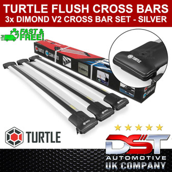 Ford Transit Custom 2023-on Cross Bars 3 Pack - SILVER