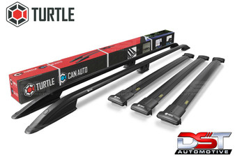 Ford Connect Black Roof Rails & 3 Cross Bar Set SWB - 2024-on