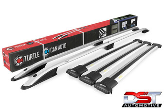 Ford Connect Silver Roof Rails & 3 Cross Bar Set SWB - 2024-on