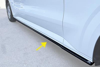 ABS Gloss Black REAR Bumper Splitter Diffuser For Ford Transit Custom 2023-on