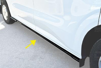 ABS Gloss Black REAR Bumper Splitter Diffuser For Ford Transit Custom 2023-on