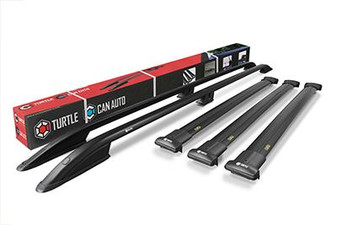 Ford Transit Courier Roof Rack Rails & 3 Cross Bars Set - BLACK 2024-on