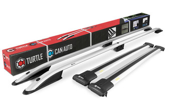 FORD Transit Custom roof rack rail and crossbar set - 2023-on - SWB - Silver FORD Transit Custom roof rack rail and crossbar set - 2023-on - SWB - Silver