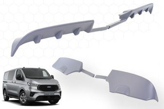 DST Barn Door Rear Spoiler B for Ford Transit Custom 2024-on - Primer Finish