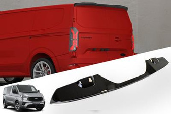 DST Tailgate Rear Spoiler A for Ford Transit Custom 2024-on - Gloss Black