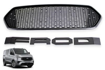 DST Grille 2018-2023 for Ford Transit Custom - Matt Black