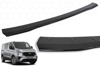 DST Rear Bumper Protector for Ford Transit Custom 2024-on - Carbon Look