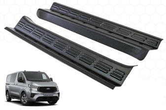 DST Door Sill Texture for Ford Transit Custom 2024-on - Black