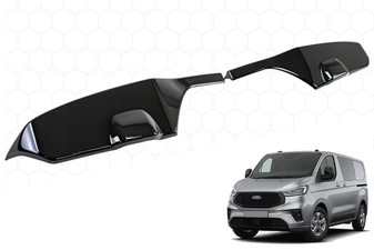 DST Barn Door Rear Spoiler A for Ford Transit Custom 2024-on - Gloss Black