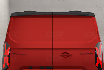 DST Tailgate Rear Spoiler A for Ford Transit Custom 2024-on - Primer Finish