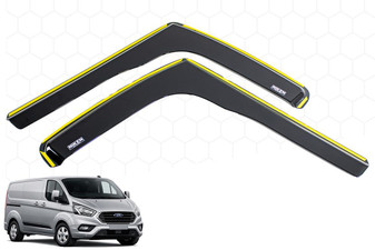 Niken In Channel 2pcs Wind Deflectors For Ford Custom 2012-2023