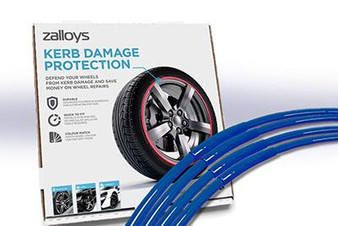 Zalloys Professional Alloy Wheel Protectors Set of 4 - Ultra Blue - Fits 19" Rims