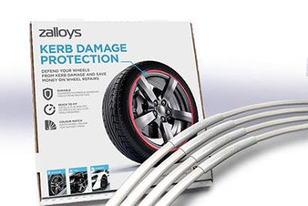 Zalloys Professional Alloy Wheel Protectors Set of 4 - Arctic White - Fits 19" Rims