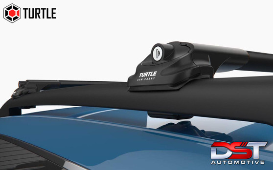 VW Tiguan Air 1 Black Lockable Cross Bar Roof Rack Set 2016-on