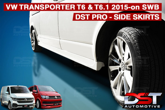 DST Pro SIDE SKIRTS VW T6 and T6.1 2015-on SWB