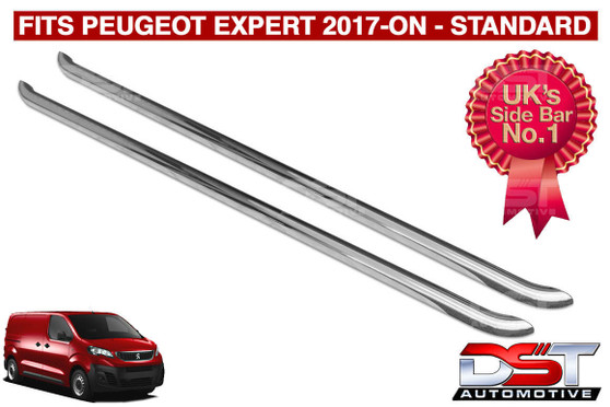 Peugeot Expert Side Bars DST Sports 2017-on Stainless Steel Standard