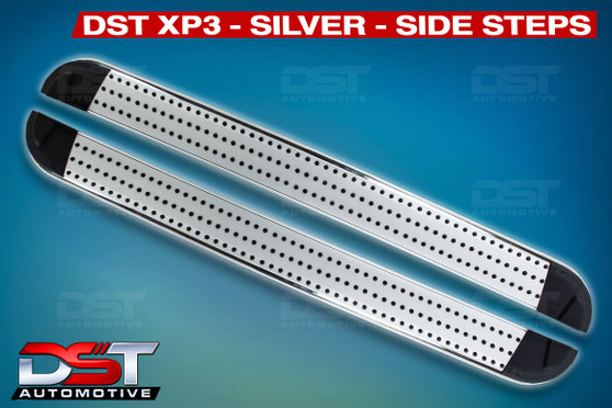 Vauxhall Vivaro DST XP3 Silver Side Step Running Boards 01-14 SWB