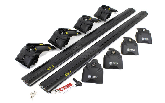 Ford Connect Air 2 Black Lockable Cross Bar Roof Rack Set 14-on