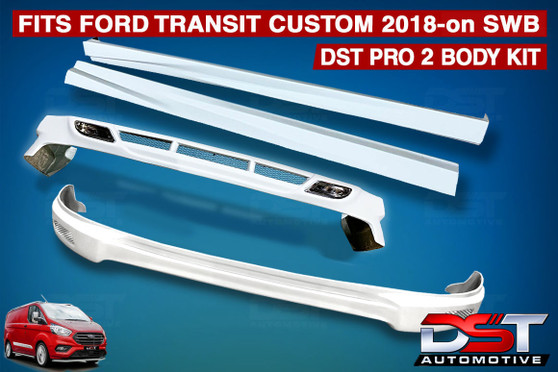 DST PRO 2FULL BODY KIT Ford Transit Custom 2018-on SWB Ready to Paint