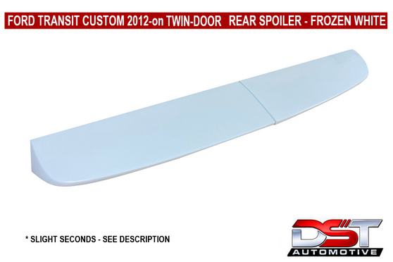 DST Rear Spoiler Ford Custom 2012-on TWIN DOOR - FROZEN WHITE