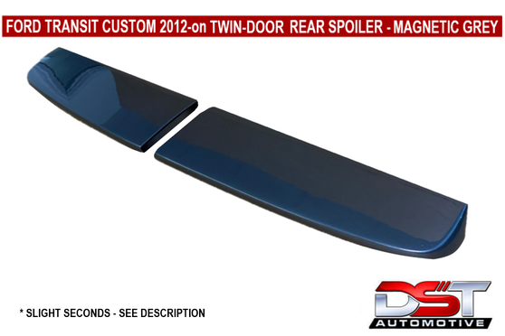 DST Rear Spoiler Ford Custom 2012-on TWIN DOOR - MAGNETIC GREY - Slight Seconds