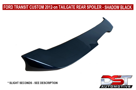 Painted Tailgate Rear Spoiler For Ford Transit Custom - SHADOW BLACK