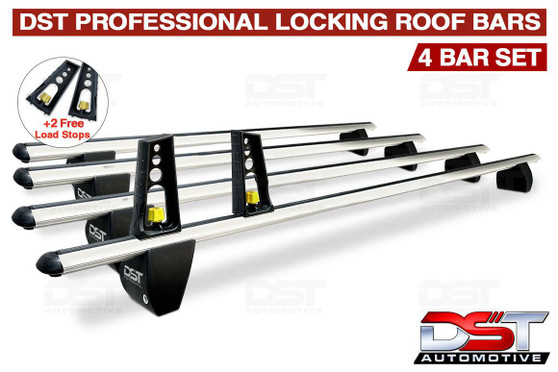 Peugeot Expert DST Pro Heavy Duty Lockable Roof Bar Set x4 - 2017-on