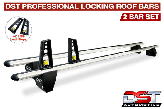 Toyota Proace DST Pro Heavy Duty Lockable Roof Bar Set x2 - 2017-on