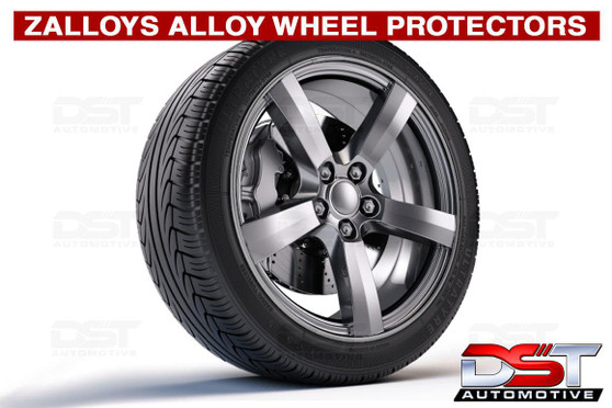 Zalloys Professional Alloy Wheel Protectors Set of 4 - Metallic Silver - Fits 16" Rims