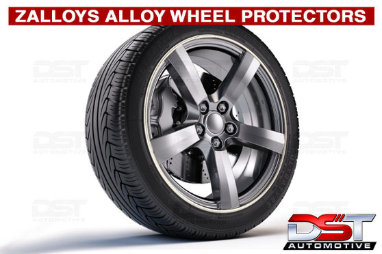 Zalloys Professional Alloy Wheel Protectors Set of 4 - Arctic White - Fits 15" Rims
