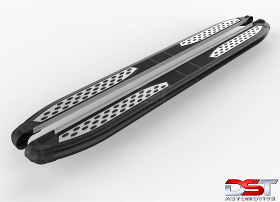 Plus Black Running Board Side Steps For HYUNDAI SANTA FE (DM) 2013-2018