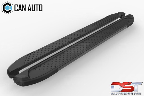 Sapphire Black Running Board Side Steps For VOLKSWAGEN TOUAREG R-LINE (7P) 2011-2018