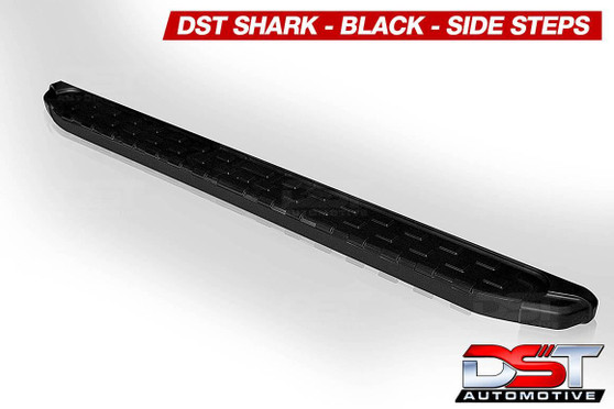 Shark Black Running Board Side Steps For NISSAN NAVARA (D40) 2004-2014 / L2 MWB