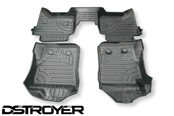 Heavy Duty Black Floor Mat Covers For Ford Ranger T9 2023-on