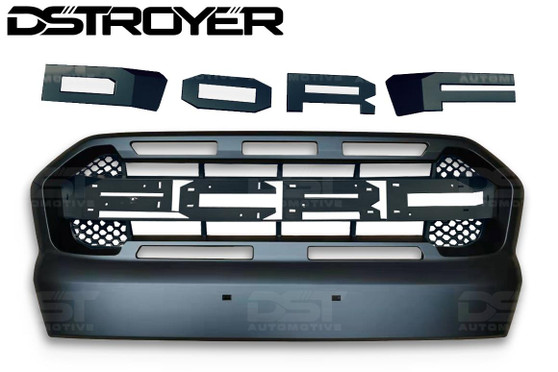 Front Replacement Grill Black Lettering For Ford Ranger T7 Wildtrak 15-17