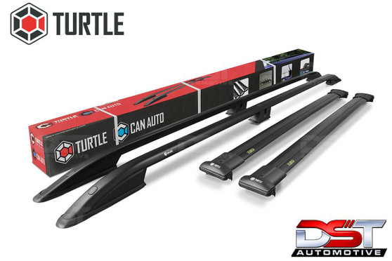 Ford Transit Custom Roof Rail & Crossbar set- 2023-on Black SWB