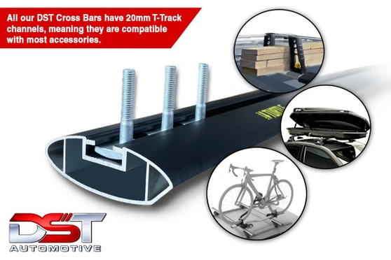Ford Custom Cross Bars Set 2023-on - SILVER (Cut meas.. = Roof Rack System For Ford Transit Custom 2023-on Silver