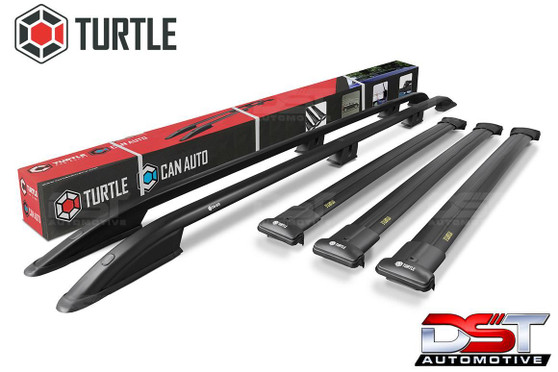 Ford CONNECT LWB Black Roof Rails & 3 Cross Bar Set - 2024-on