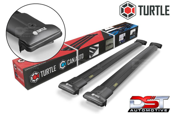 Ford Transit Courier Cross Bars Set for Roof Rack Rails - Black 2024-on