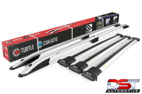 VW T7 Transporter roof rack rail and 3 crossbar set - 2025-on - LWB - Silver