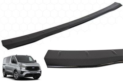 DST Rear Bumper Protector for Ford Transit Custom 2024-on - Carbon Look