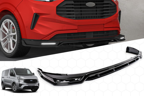 DST Front Spoiler With DRL for Ford Transit Custom 2024-on