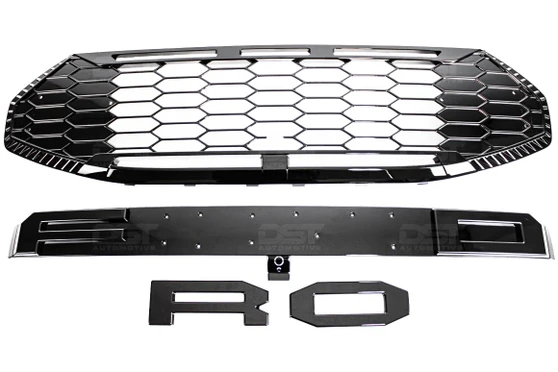 DST Grille Raptor Style Panel F for Ford Transit Custom 2024-on - Gloss Black