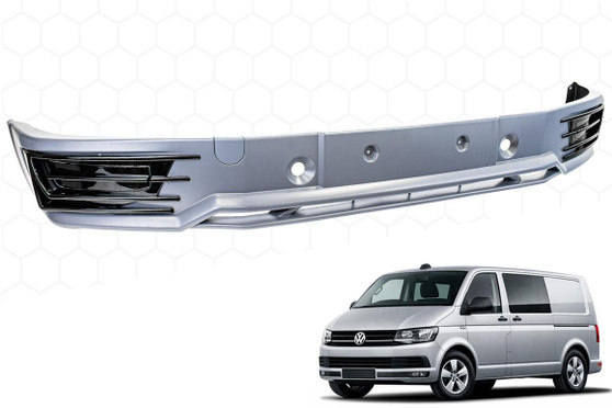 DST Sportline Front Bumper Spoiler For VW T6 15-19 Model - Grey Primer Finish