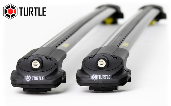 Mercedes Citan Lockable Roof Bar Set Turtle Pro 1 - Black 2012-on