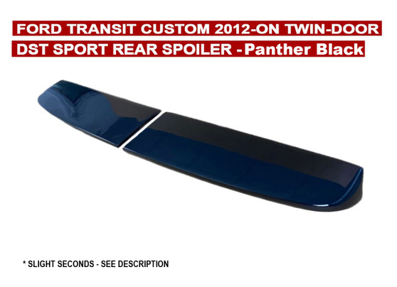 DST Rear Spoiler Ford Custom 2012-on TWIN DOOR - PANTHER BLACK - Slight Seconds