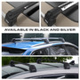 VW Golf SW Air 2 Black Lockable Cross Bar Roof Rack Set 2012-on