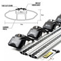 Kia Sportage Air 2 Black Lockable Cross Bar Roof Rack Set 2010-2015