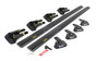 FORD RANGER WILDTRAK Air 1 Black Lockable Cross Bar Roof Rack Set 11-15