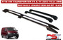 VW T5 & T6 Roof Rails & Lockable Cross Bars Set - SWB BLACK 2003-15-on